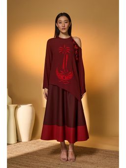 Masaba - Maroon Lunar Lagoon Co-Ords
