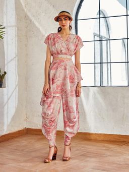 House of Fett - Simone White Top with Pant Co-Ords