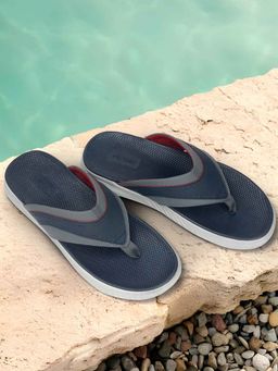 Metro - Mens Blue Open Casual - Flipflop with Mid heel