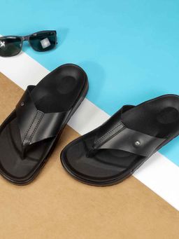 Mochi - Mens Black Open Casual - Sandals with Flat sole