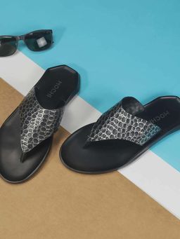 Mochi - Mens Black Open Casual - Sandals with Flat sole