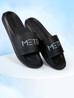 Metro - Men Synthetic Bold Logo Easy-Wear Sliders