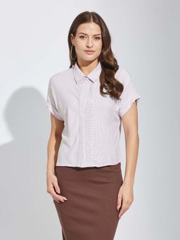 Latin Quarters - Women Grey Stripes Shirt