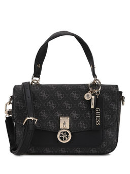 Guess - Black Jensen Top Handle Flap Sling And Crossbody Bag (Set of 2)