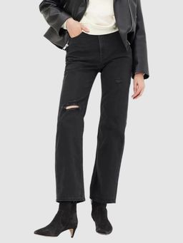 GAP - Women's Solid High-Rise Loose Jeans