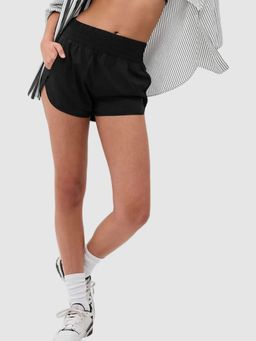 GAP - Women's Black Regular Fit Shorts