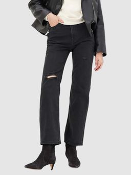 GAP - Women's High-Rise Loose Fit Solid Jeans