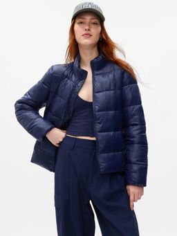 GAP - Women's Navy Blue Solid Jacket