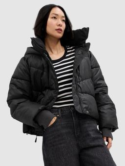 GAP - Women's Relaxed Fit Hooded Puffer Jacket