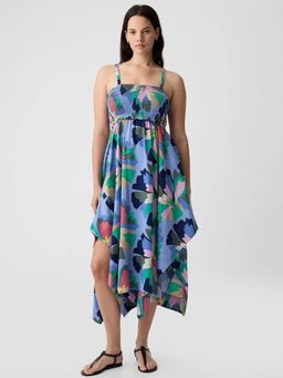 GAP - Women's Blue Floral Midi Dress