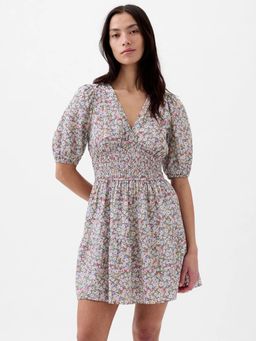 GAP - Women's Multi-Colour Floral Mini Dress