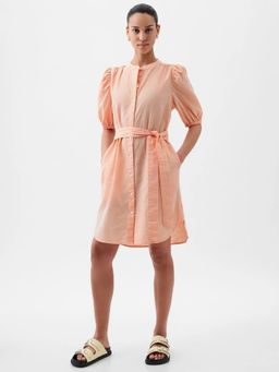 GAP - Women's Belted Shirt Mini Dress with Belt