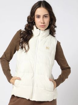 GAP - Women's Off White Solid Jacket