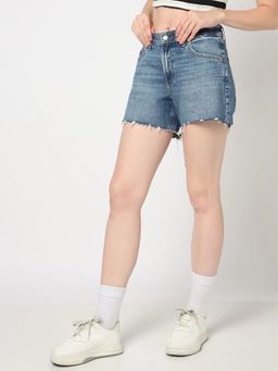 GAP - Women's Blue Regular Fit Shorts