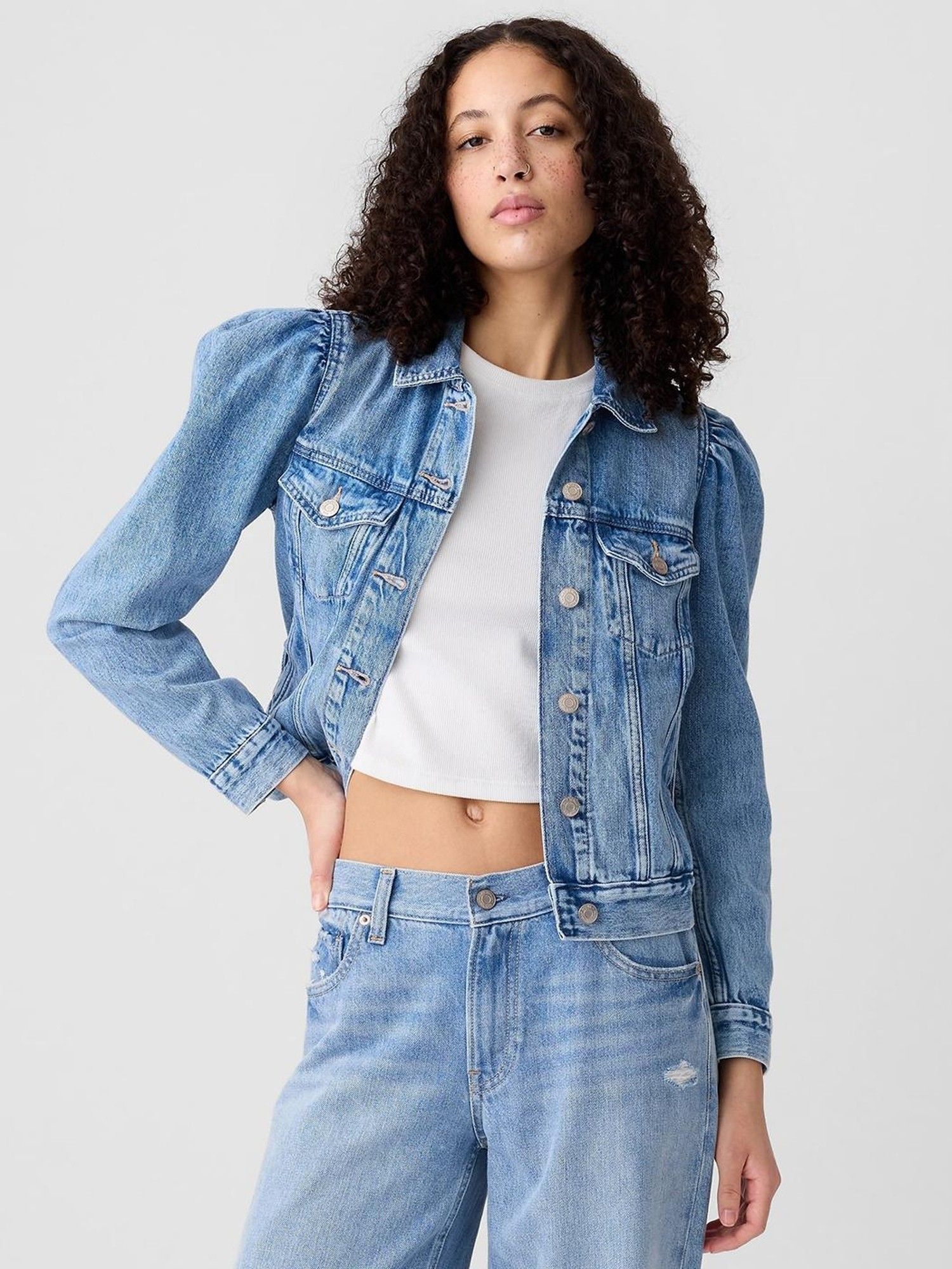 gap Women's Blue Solid Jacket-picture-36