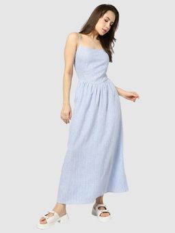 GAP - Women's Blue Stripes Maxi Dress