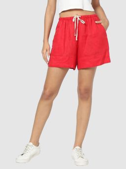 GAP - Women's Red Regular Fit Shorts