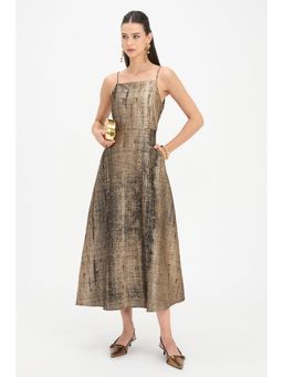 Virgio - Black Viscose Maxi Dress