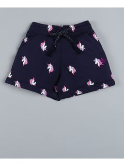 PLUM TREE - All Over Unicorn Printed Shorts