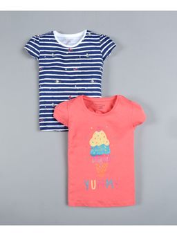 PLUM TREE - Ice Crean Print T-Shirt (Pack Of 2)