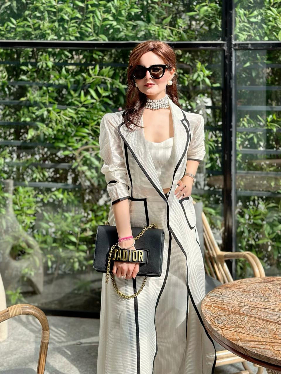 Contrast Couture Ivory Co-Ord Set-image-33