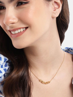 Carlton London - Women 18Kt Gold Plated Necklace