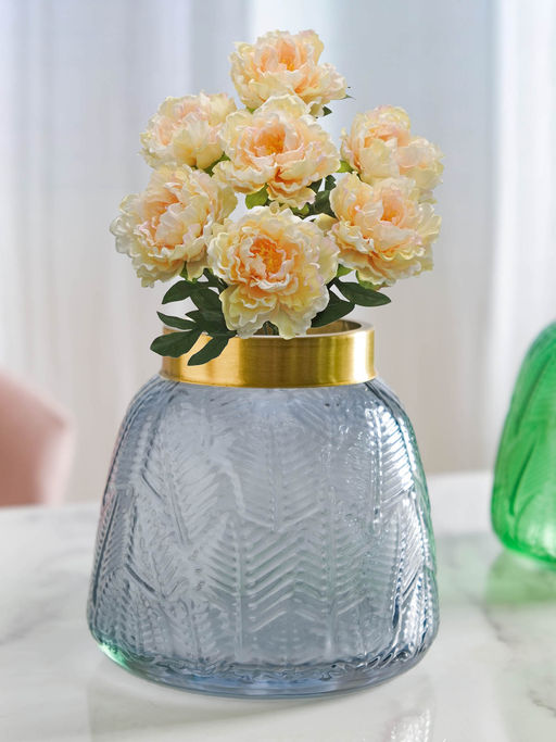 Nestasia Bottle Glass Vase - Grey (S)