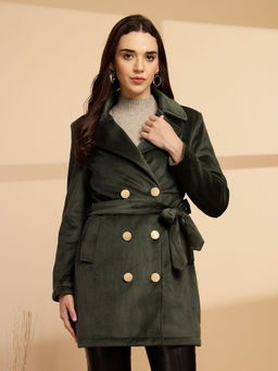 Gipsy - Olive Gipsy Woman Stylish and Cozy Winter Coat with Belt (Set of 2)