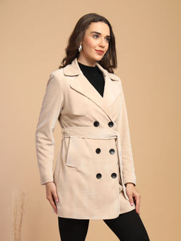 Gipsy - Beige Gipsy Woman Stylish and Cozy Winter Coat with Belt (Set of 2)