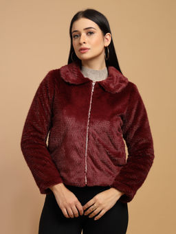 Gipsy - Wine Regular Fit Woman Stylish and Cozy Winter Jacket