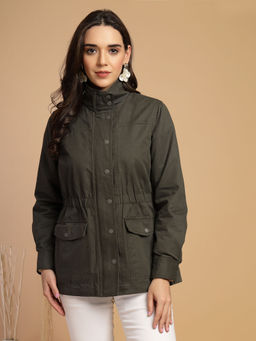 Gipsy - Olive Woman Stylish and Cozy Winter Jacket