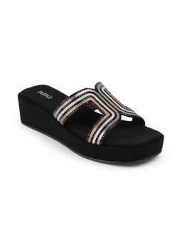 PEPPER - Women Black Platform Heels