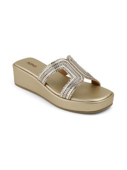 PEPPER - Women Gold Platform Heels