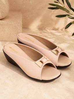 TRASE - Women Cream Wedges Heels