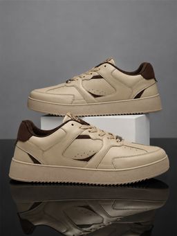 WROGN - Men Beige Bramble Espresso Sneakers