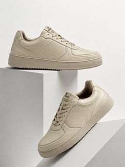 WROGN - Men Beige Bramble Cask and Cream Sneakers