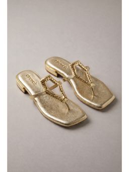 drunch - Women Gold Flats