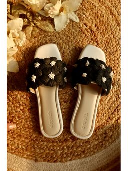 drunch - Women Black Flats