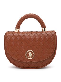 U.S. POLO ASSN. - Andra Tan crossbody Handbag with Detachable Sling Strap