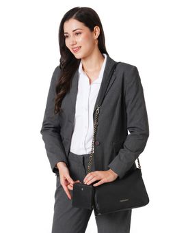 Perquisite - Orati Black Sling Bag with Pouch (Set of 2)