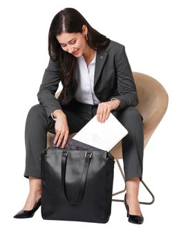 Perquisite - Croco Pop Hermes Black Tote Bag with Detachable Strap and Laptop Sleeve (Set of 2)