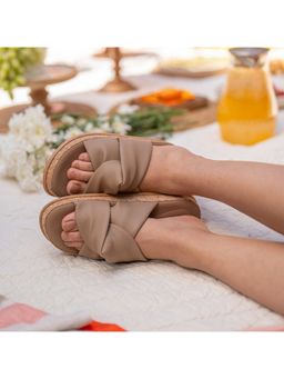 Coral Haze - Women Beige Breeze Sandals