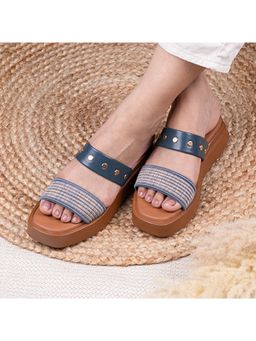 Coral Haze - Rove Blue Sandals