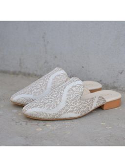 Coral Haze - Erling Women Silver Mules