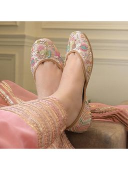 Coral Haze - Inayat Women Multi-Color Juttis