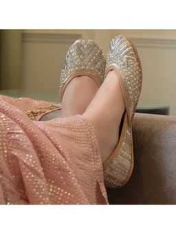 Coral Haze - Parina Gold Sandals