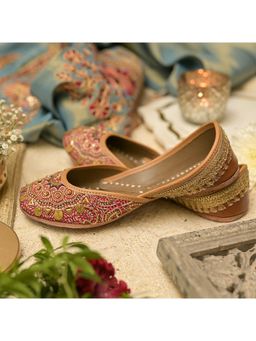 Coral Haze - Ujaala Multi-Color Juttis