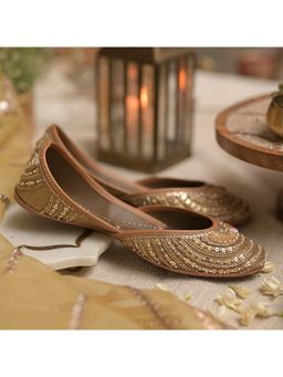Coral Haze - Mehfil Gold Juttis