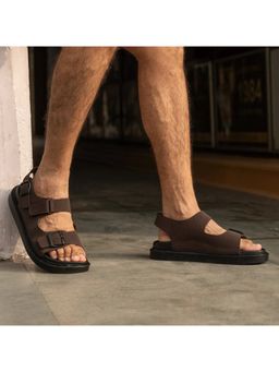 Coral Haze - Max Brown Sandals