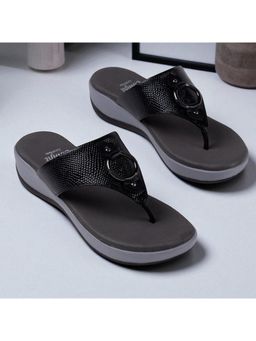 Coral Haze - Women Black Cozy Sandals